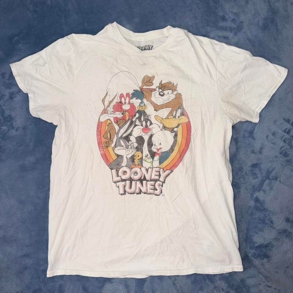 Looney Tunes white cotton t-shirt Size L‎